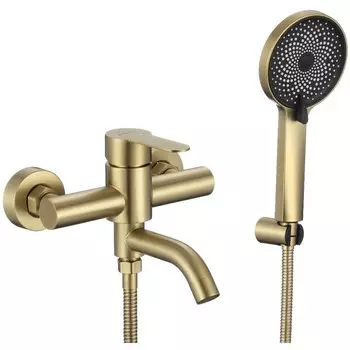 Смеситель для ванны Fmark FS8206C матовое золото