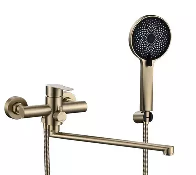 Смеситель для ванны Fmark FS8225C матовое золото