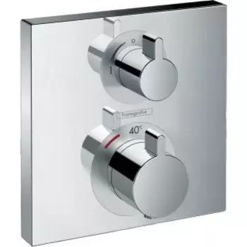 Смеситель для ванны Hansgrohe Ecostat Square 15714000 (внешняя часть)