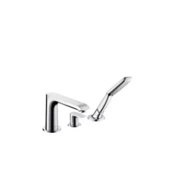 Смеситель для ванны Hansgrohe Metris на 3 отверстия 31190000