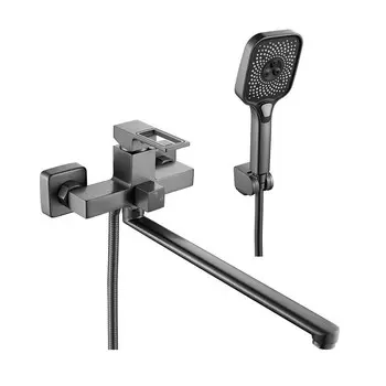 Смеситель для ванны Raffine F2296T оружейная сталь