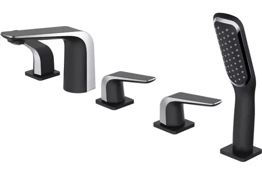 Смеситель для ванны Rose R1312H черный