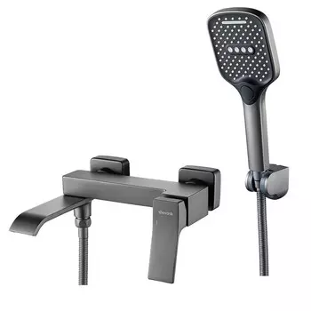 Смеситель для ванны Shevanik S4002T оружейная сталь