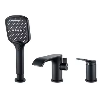 Смеситель для ванны Shevanik S4112H черный