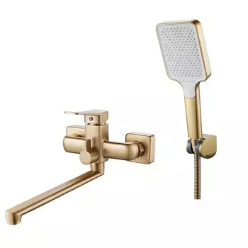 Смеситель для ванны Shevanik S9902G золотой сатин