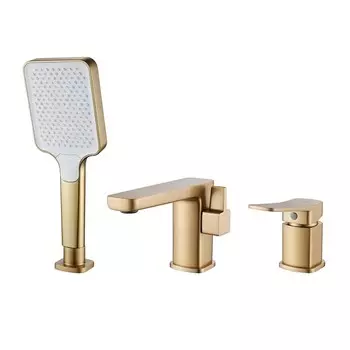 Смеситель для ванны Shevanik S9912G золотой сатин