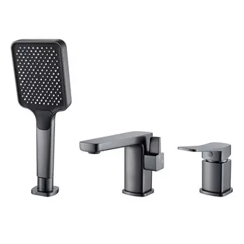 Смеситель для ванны Shevanik S9912T оружейная сталь