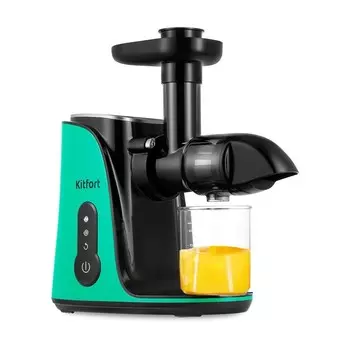 Соковыжималка Kitfort KT-1141-2 черный и зеленый