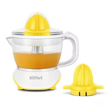 Соковыжималка Kitfort KT-1147-3 бело-желтый