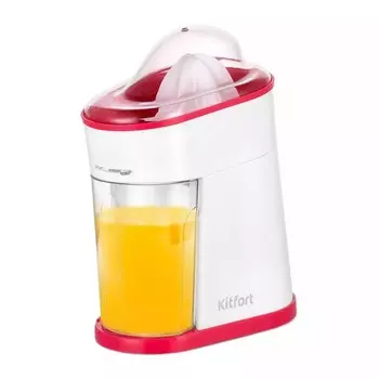 Соковыжималка Kitfort KT-1150-1 бело-малиновый