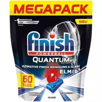 Средство для мытья посуды Finish Quantum Ultimate 60шт (3120236) Капсулы для ПММ дойпак