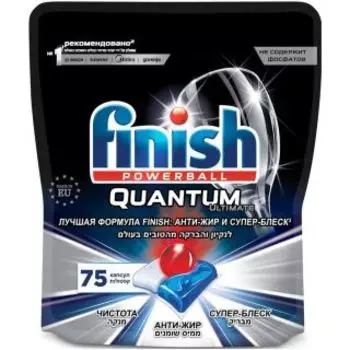 Средство для мытья посуды Finish Quantum Ultimate 75шт (3120823) Капсулы для ПММ