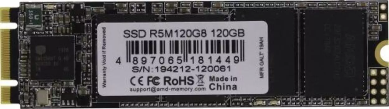 SSD накопитель AMD Radeon 120ГБ/SATA III/M.2 2280 (R5M120G8)