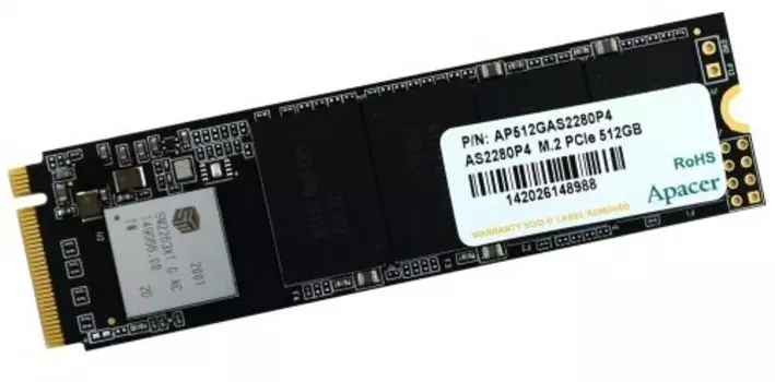 SSD накопитель Apacer AS2280P4U 512GB (AP512GAS2280P4U-1)