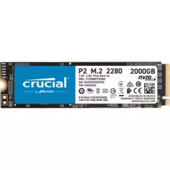 SSD накопитель Crucial P2 2000Gb/M.2 2280/PCI-E x4 (CT2000P2SSD8)