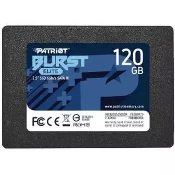 SSD накопитель Patriot Burst Elite 2.5/SATA III/120Gb (PBE120GS25SSDR)