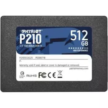 SSD накопитель Patriot P210 SATA2.5/512GB (P210S512G25)