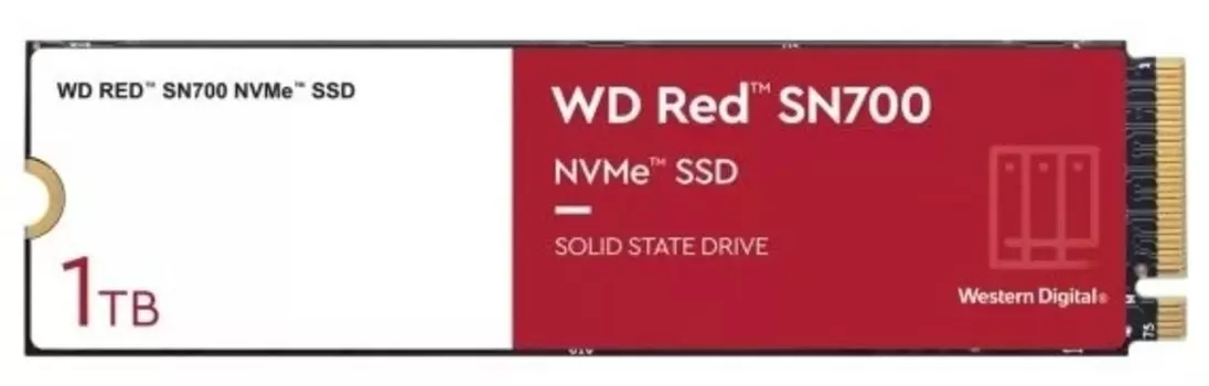 SSD накопитель Western Digital RED M.2 2280 1TB (WDS100T1R0C)