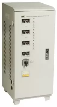 Стабилизатор напряжения IEK СНИ3 7.5кВА трехфазный серый (IVS10-3-07500)
