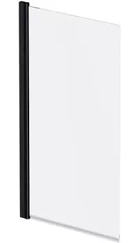Стеклянная шторка для ванны Am.Pm Gem W90BS-D080-140BT (80х140, поворотная, профиль черный матовый, стекло прозрачное)