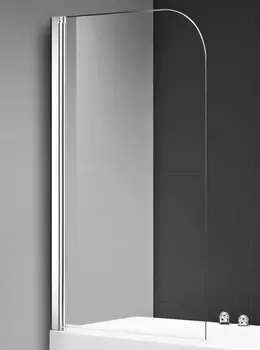 Стеклянная шторка для ванны Aquame AQM2851 (800х1400 профиль хром)