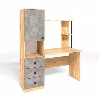 Стол Бител СК-8 Дуб крафт золотой/ателье светлое (2 коробки)