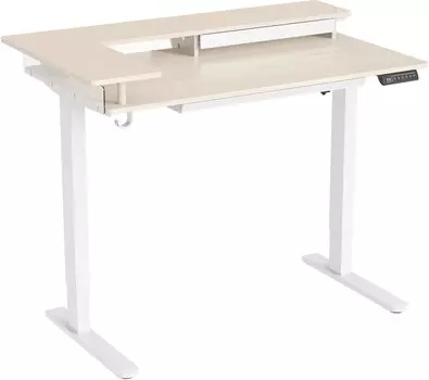 Стол Cactus CS-EDL-DWT светлый дуб/белый