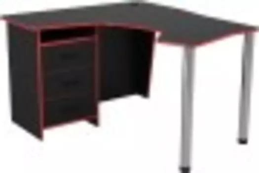 Стол Витал-ПК Саппорт черный и красный