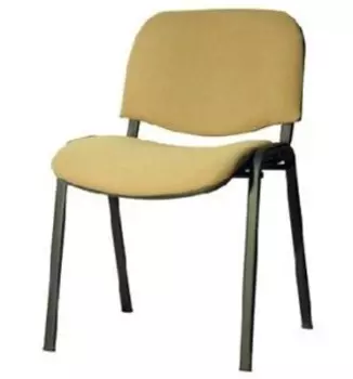 Стул OLSS ИЗО бежевый кож.зам (рама черная)