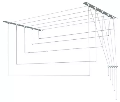 Сушилка для белья Лиана Люкс 2,4м 5 стержней