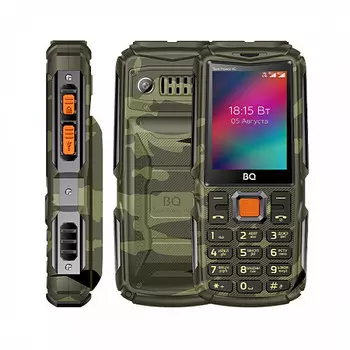 Телефон BQ 2410L Tank Power 4G Camouflage/Gunmetal