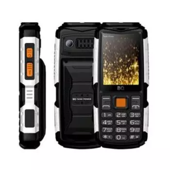 Телефон BQ 2430 Tank Power Black/silver