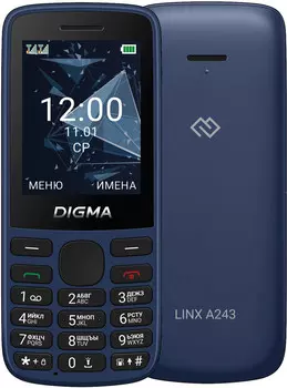 Телефон Digma Linx A243 32Mb темно-синий
