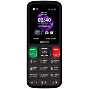 Телефон Digma LINX S240 черный