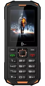 Телефон F+ R240 Black-orange