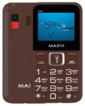 Телефон Maxvi B200 Brown