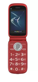 Телефон Maxvi E6 red