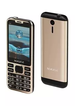 Телефон Maxvi X10 metallic gold