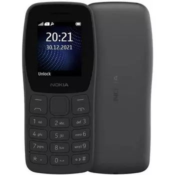Телефон Nokia 105 DS CHARCOAL без ЗУ (TA-1416)