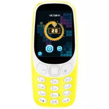 Телефон Nokia 3310 DS yellow (TA-1030)