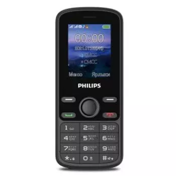 Телефон Philips E111 Xenium 32Mb черный