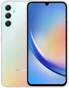 Телефон Samsung Galaxy A34 5G 6/128Gb серебристый (SM-A346EZSAAFC)
