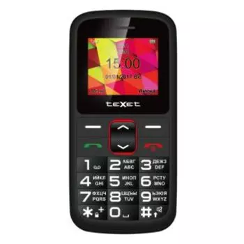 Телефон TeXet TM-B217 черный-красный