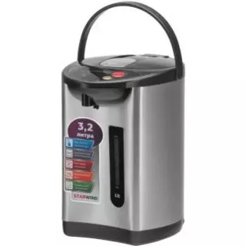 Термопот Starwind STP2230 черный/серебристый