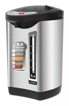 Термопот Starwind STP5401 черный/серебристый