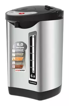 Термопот Starwind STP5401 черный/серебристый