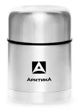Термос Арктика 301-500А серебристый с чехлом