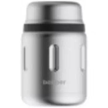 Термос bobber Jerrycan-700 glossy серебристый/черный