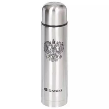 Термос Daniks SL-75Z серебристый