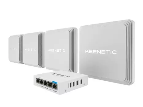 Точка доступа Keenetic Orbiter Pro 4-Pack +PoE+ switch 5 (KN-KIT-012)
